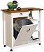 Venture Horizon Butcher Block Bin Dbl Wide with pantry wh 4125