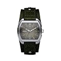 Fossil Herren-Armbanduhr Analog Leder gr�n Trend Gents JR1127