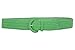 2 Inch Wide Hand Made Soft Metallic Woven Braided Round Belt