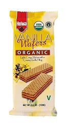 Helwa Organic Wafers, Vanilla, 3.5-Ounce Packages (Pack of 12)