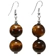 EXP Handmade Tiger's Eye Earrings