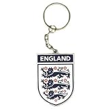 OFFICIAL ENGLAND 3 LIONS CREST ENAMEL KEYRING