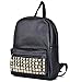 BLACK PU Studded Backpack School Bag Classic Stylish Look for School -JAM Closet