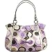 Coach Julia Signature Op Art Alexandra Bag Purse Tote 16230 Lilac - Coach 16230PUR