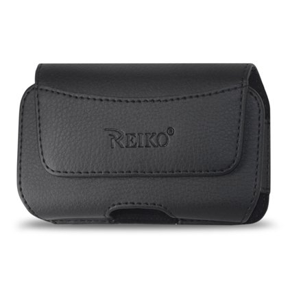 Leather Pouch Protective Carrying Cell Phone Case for BlackBerry Torch 9800 Curve 3G 9300 9330 Curve 8330 8300 8520 8530 8900 Bold 9700 9780 / ZTE MSGM8 II Cricket / HTC Pure / LG Octane Verizon Vu Plus enV3 VX-9200 Rumor Touch GM730 / Motorola Bravo Flipside AT&amp;T Defy T-Mobile / Palm Pixi / Pixi Plus / Pantech Crux Verizon Slate C530 / Samsung SGH-A187 AT&amp;T Magnet A257 Freeform / Link R350 / Sharp Microsoft Kin Two - Black