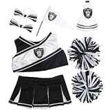 Build-A-Bear Workshop Oakland Raiders Cheerleader Uniform 6 pc.