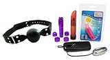 Gag Ball Black Bundle - Adult Toy Sex Kit