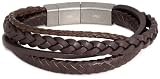 FOSSIL Herren-Armband Leder braun 18 cm JF85296040