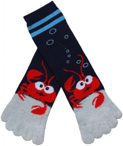Cute Fuzzy Animal Design Toe Socks, Under Water Crab