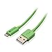 [Apple MFi Certified] Cable Matters Lightning Cable in Green 6.6 Feet/2 Meters