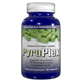 PyruPlex - 90 Capsules 600mg Calcium Pyruvate Complex L-Carnitine
