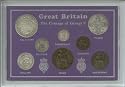 1911-1920 King George V Great Britain British Coin Collection Collector Type Set (first type George V coinage)