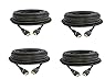 HDMI Cable (1080p 4K 3D High Speed with Ethernet ARC) - Latest Version, 50 Feet, 4-Pack