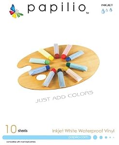 Amazon.com : Papilio Inkjet White Waterproof Vinyl - 10 Sheets : Art ...