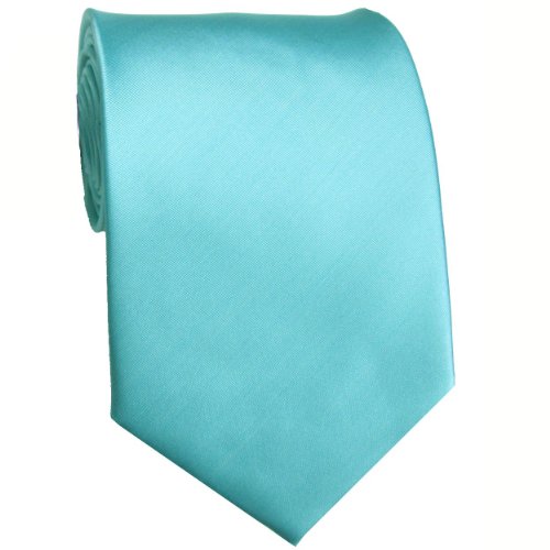 Men's Solid Necktie Tiffany Blue Aqua Cheap Best Ties