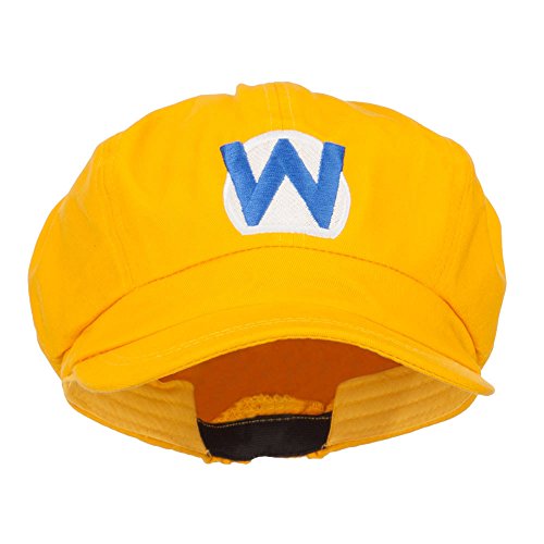 Wario Waluigi Embroidered Cotton Newsboy Cap