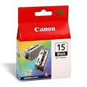Canon Ink Cartridge Black BCI-15BK Pack of 2