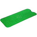 Simple Deluxe Slip-Resistant Bath Mat, Extra Long, 16" W x 39" L, Green