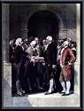Art Poster Metal Framed Print - Inauguration of Washington - Artist: Alonzo Chappel- Poster Size: 18 X 14