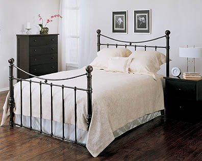 Emily Head and Footboard - California King (Antique Brass) (45.5