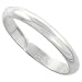 Sterling Silver 3 mm (1/8 in.) Wedding Band / Thumb Ring