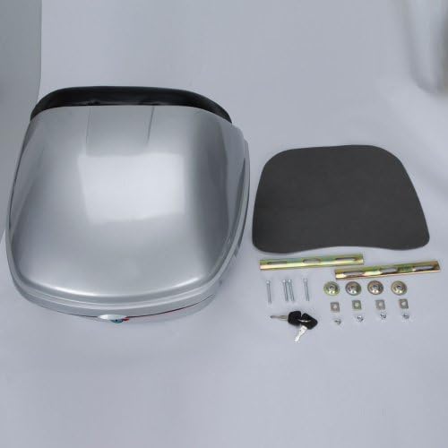 Ksleder Detachable Universal Scooter Moped Motorcycle Trunk Luggage Storage Box (Silver)