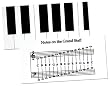 JKS King Keyboard Vinyl Chart (w/Grand Staff On Reverse)