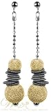 STUDIO 925: *BINGLE BANGLE YELLOW & GREY EARRINGS*