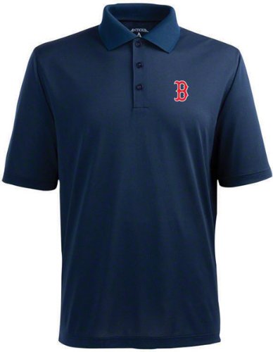 Boston Red Sox Navy Pique Extra Light Polo Shirt