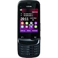 Nokia C2-03 Handy (Dual SIM, Touchscreen Slider, 2MP Kamera, Bluetooth) schwarz