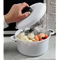 Microwave Pressure Cooker - Microwaveable Casserole Dish with Locking Lid & Pressure Release Vent