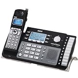 : RCA ViSYS 25250RE1 - Cordless phone w/ call waiting caller ID & answering system - DECT 6.0 - 2-line operation - black, silver
