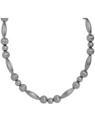 Relios Sterling Silver Beaded Statement Necklace