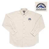 Colorado Rockies MLB Matrix Button Down Shirt (Linen) at Antigua
