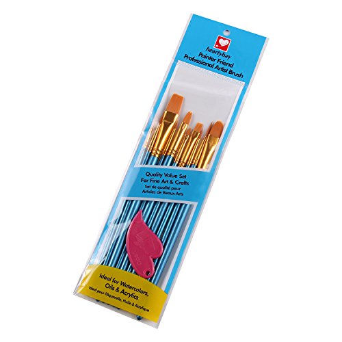 heartybay-Paint-Brush-Set-Round-Pointed-Tip-Nylon-Hair-artist-acrylic-brush-Watercolor-Oil-Painting