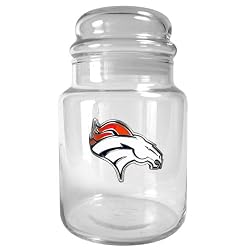 Denver Broncos 31oz Glass Candy Jar - Primary Logo NFL Football