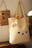 Peach Korilakkuma Bear Big Shoulder Bag