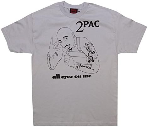 TUPAC TSHIRT ALL EYEZ ON ME MEN TEE (L)