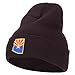 Arizona Flag Map Embroidered Long Beanie - Black OSFM