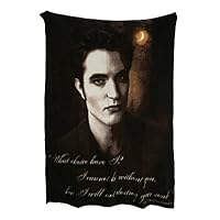 Twilight Saga New Moon Edward Soul NECA Fleece 50 x 60 Throw Blanket Merchandise