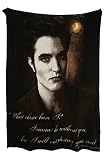 Twilight Saga New Moon Edward Soul NECA Fleece 50" x 60 Throw Blanket Merchandise