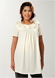 Women's Lauren Kiyomi Short Sleeve Detail Neckline Top (Maternity) - More Colors Available