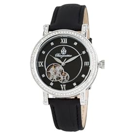 Burgmeister Uppsala BM511-122 Ladies Automatic Analogue Watch with Black Dial