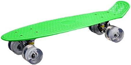 Enpi Complete Skateboard with LED Wheels Green