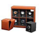 Underwood UN\814 W 6 Watch Winder Module Unit In Leather
