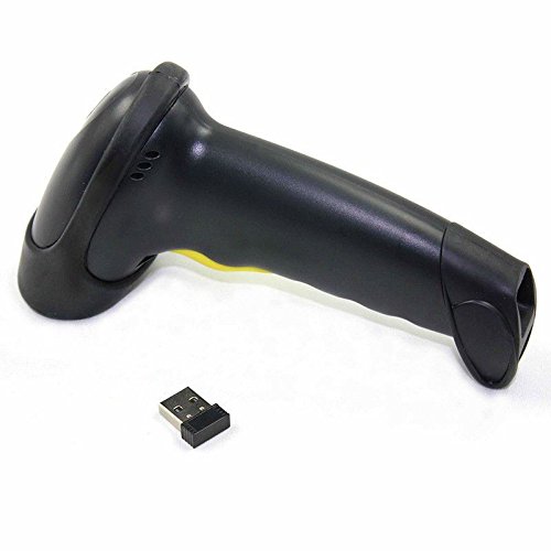2.4G Wireless & Wire Laser Barcode Scanner Reader Built-in Battery
