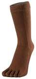 Classic Brown Toe Socks by Toe Toe