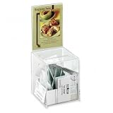 Acrylic Collection Box,with 2 Keys,Large,5-1/2x5-1/2x13,CL (SAF4235CL)