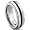 Titanium 8MM Black Cable Wedding Band Ring Sz 7.0 SN#589