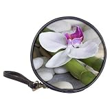 Classic 20 CD DVD Bluray Wallet Case of Orchid with Bamboo and River Stones (Japanese Asian Theme)